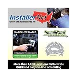 InstallerNet Satellite Radio with Wireless FM Mod InstallCard