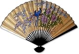 Large 60 Folding Wall Fan -- Morning Song -- Original Hand-painted