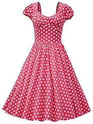 Dots Print Vintage  Dress