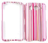 HTC Desire HD / Inspire 4G A9191 Pink/Orange Stripes Hard Case/Cover/Facepl ....