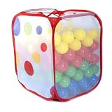 200 "Phthalate Free" Play Balls: 4 Color w/ FREE Polka Dot Hamper
