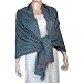 Rosy Brown and Blue Pashmina Scarf Cashmere for Women, Crafted in India