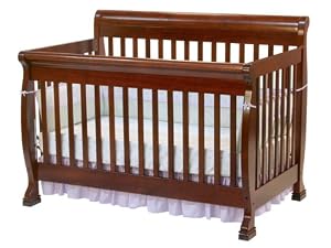 DaVinci Kalani 4-in-1 Convertible Crib with Toddler Rail, Cherry