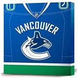 NHL Vancouver Canucks White Jersey Canvas Print (20 x 20)