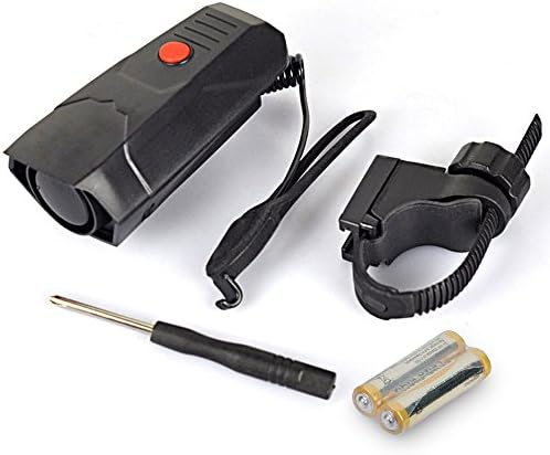 Honking Bike | Prime Grade ABS Ultra Loud 6 Modes Bicycle Horn with Effortless Installation, Superb Fit for Any Handlebar with Adjustable Knob, 2 AAA Batteries Included, Vibrant Black