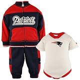 Reebok New England Patriots Infant Three-piece Warm Up Suit