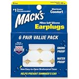 Mack's Silicone Earplugs - White - 6 pair