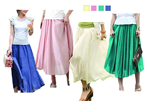 (ディジェル) Degel++ シンプル ロングスカート Aライン マキシ丈 レディース