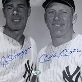 Mickey Mantle and Joe DiMaggio Autographed Photo