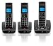 BT Synergy 5500 DECT Trio Cordless Phone with Answer Machine - Black / Silver