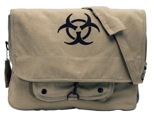 Khaki "Bio-Hazard" Vintage Bag