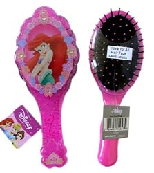 Disney Little Mermaid Hair Brush - Ariel Sea Portrait Pink Hairbrush