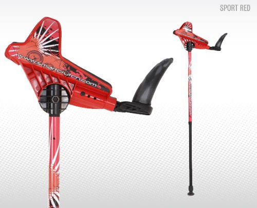 SMARTCRUTCH Adjustable Forearm Crutches (Red) - 1 Pair / Adult 5'0