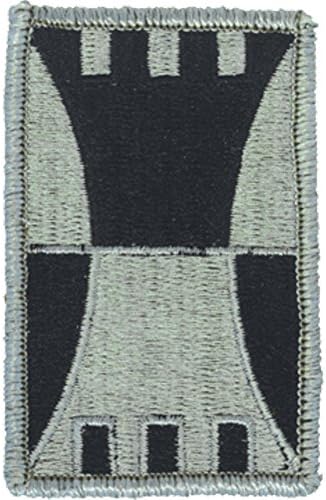 416th Engineer Command ACU Patch with Velcro (R) or equivalent hook fastener. Foliage Green for Army ACU uniform