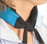 Ice Bandana Personal Neck Cooling Device Tie Closure - Two (2) Pack - Blue