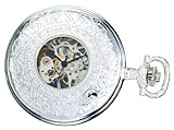 IMAGE OF Charles-Hubert, Paris Sterling Silver Mechanical Pocket Watch