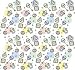 30 Inch x5 Inch Printed Gift Wrap - Baby Rattles