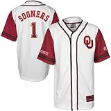 Oklahoma Sooners White Bullpen Baseball Jersey