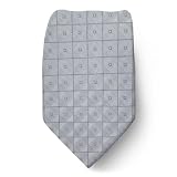 CK-371 - Brand Name Designer Calvin Klein Silk Tie - Silver