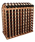 200 Bottle Commercial Aisle Display Wine Rack (Premium Redwood)