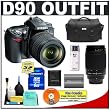 Nikon D90 Digital SLR Camera with 18-105mm AF-S DX VR Nikkor Lens [Outfit] + Nikon 70-300mm Lens + 8GB Cameta Bonus Accessory Kit