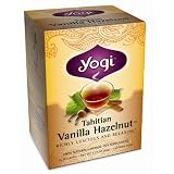 Yogi Tahitian Vanilla Hazelnut Herbal Tea Supplement 16 Count Tea Bags Pack of 6 by Yogi