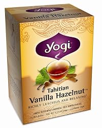 Yogi Tahitian Vanilla Hazelnut, Herbal Tea Supplement, 16-Count Tea Bags (Pack of 6)