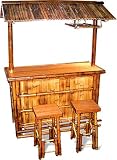 Homestyle BABBRC 3-Piece Outdoor Bamboo Tiki Bar Set