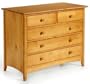 Hawthorne 37"w Three plus two Drawer Chest, 31"Hx37"W, OAK