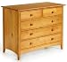 Hawthorne 37"w Three plus two Drawer Chest, 31"Hx37"W, OAK