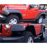 07-12 2011 2012 Jeep Wrangler 2Dr Black Nerf Bars by APS