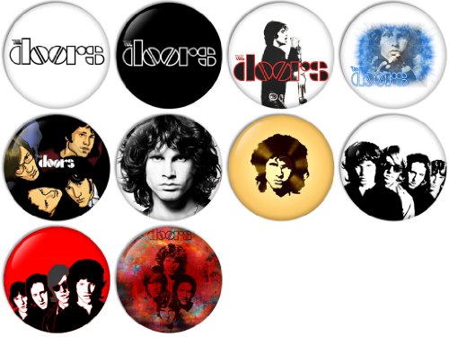 The Doors Pinback Buttons Badges/Pin 1 Inch (25mm) Set of 10 New