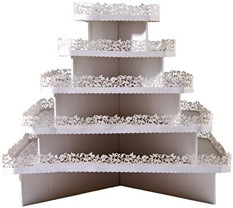 Cupcaketree Mini Square Cupcaketree with Vine Wrapper Kit, White