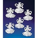 Beadery Holiday Beaded Ornament Kit, 2-Inch, Crystal Angels, Makes 6 Ornaments
