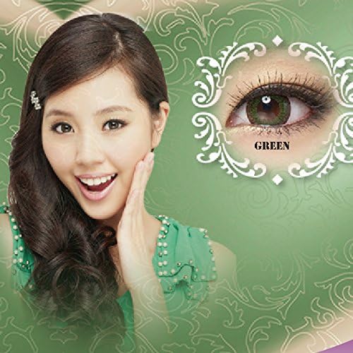 L06 CAMAX Monthly 30 Days Circle Color Lens Eye Makeup One Pair Set (Green)