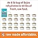 SOJOS Complete Grain Free Freeze-Dried Lamb Raw Natural Dry Dog Food Mix, 8-Pound Bag