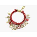 leather good luck charm bracelet
