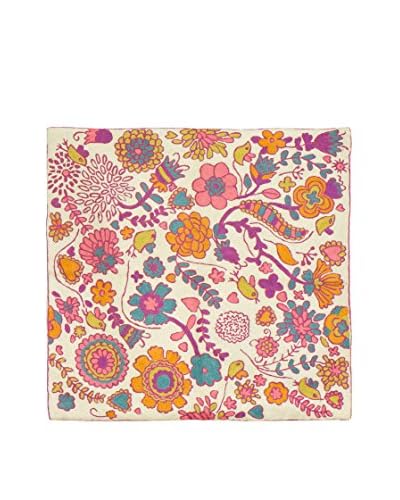 Jute & Co Tappeto/Arazzo Ricamato A Mano Multicolore 75×75 cm