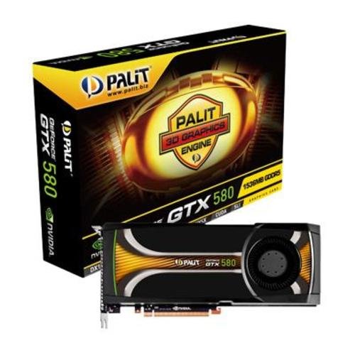 Palit NVIDIA GeForce GTX580 Grafikkarte (PCI-e, 1.5GB GDDR5 Speicher, 2x DVI, Mini-HDMI, 1 Preisvergleich