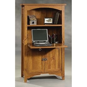 Abbey Oak Laptop Computer Armoire