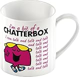 Little Miss Chatterbox, Mr Men Ceramic Mug Cup by Creative Tops 5139312