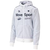 (デサント)DESCENTE Border Hooded Sweat Jacket DAT2155 WHT ホワイト XO
