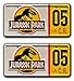 Celebrity Machines Jurassic Park | Ford Explorer Tour Vehicle | #05 | Metal Stamped Vanity Prop License Plate Combo