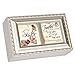 Cottage Garden Sister Champagne Silver Inspirational Petite Music Box Plays Amazing Grace