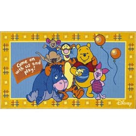 Winnie The Pooh Bedroom / Playroom Rug (1.4m x 0.8m) 