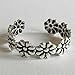LUNIWEI 2PC Women Antique Toe Ring Foot Beach Silver Metal Adjustable Jewelry