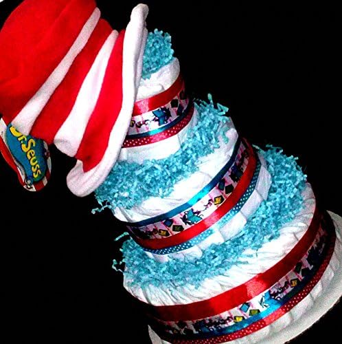 Dr Seuss Diaper Cake Baby Shower Thing One and Thing Two Theme Decoration By Little Kg Dreams