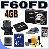 cheap Fujifilm Finepix F60FD 12.0MP 3x Optical Zoom Digital Camera Fuji 15842180 4GB SDHC Memory Card Plus MORE BigVALUEInc Saver Accessory Bundle
