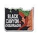 Black Canyon Colorado Patch Travel Gunnison Park Embroidered Iron On Applique