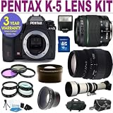 Brand New Pentax K 5 Digital Camera w/ 18 55 WR Lens & Sigma 70 300 Lens + 9 Lens Accessory Kit 51MxGQ%2BMLPL. SL160 Brand New Pentax K 5 Digital Camera w/ 18 55 WR Lens & Sigma 70 300 Lens + 9 Lens Accessory Kit